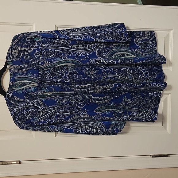 Roz & Ali Paisley Blouse 2x - Picture 4 of 6